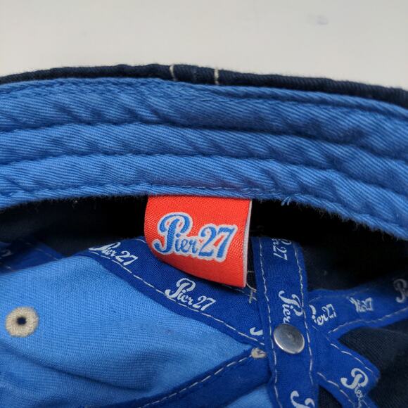 Cancun 74 Riviera Maya Slideback Hat Blue Embroidered Logo One Size Blue - Picture 11 of 13